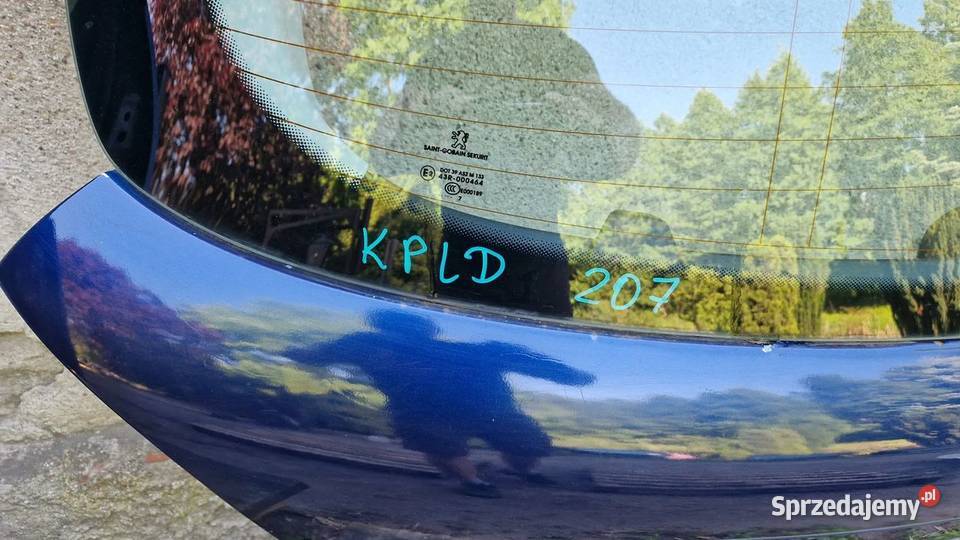 Peugeot 207 klapa bagażnika tył KPLD Słowikowo