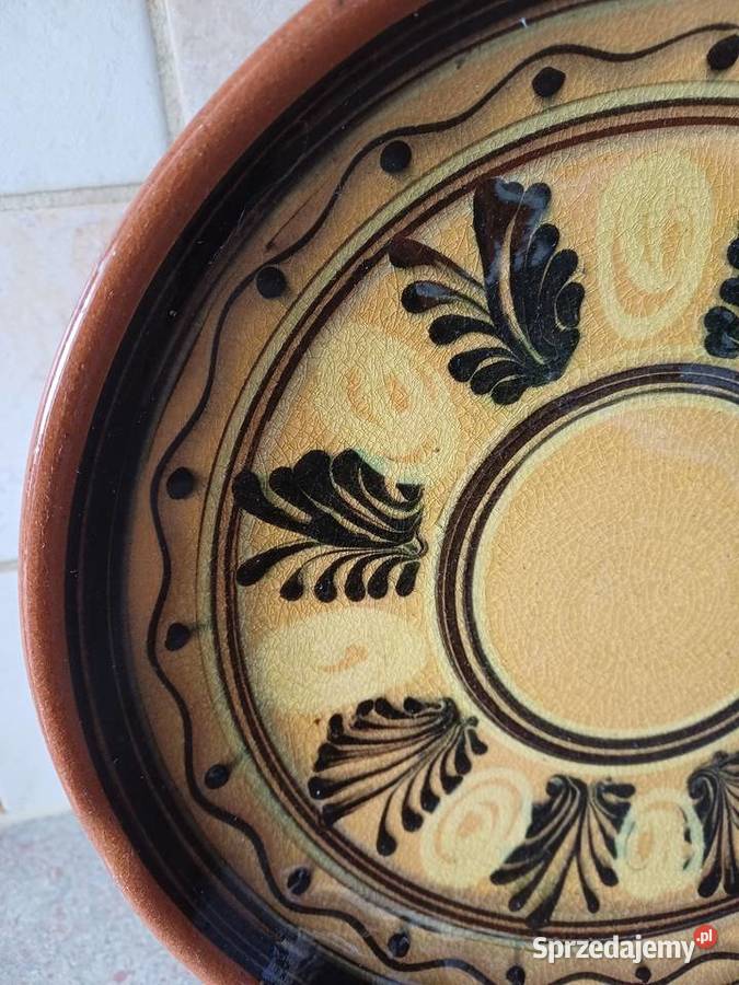ceramika PRL talerze małopolskie Nowy Targ