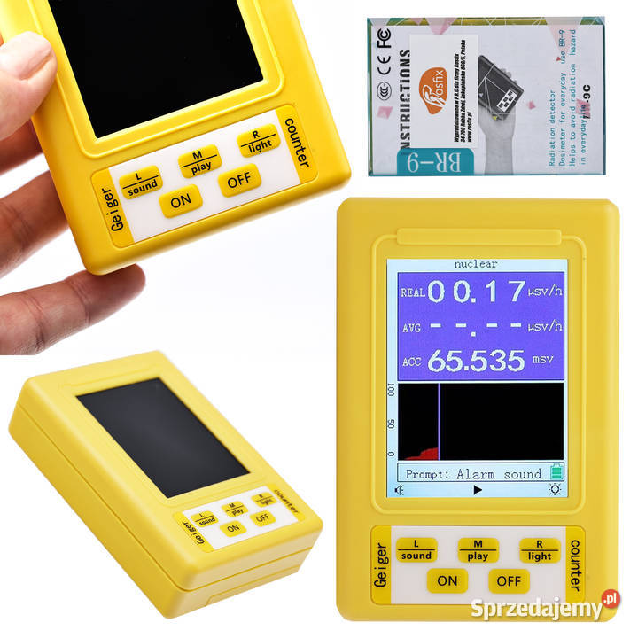 Cyfrowy Licznik Promieniowania Geigera XR3 BR9C Ludźmierz