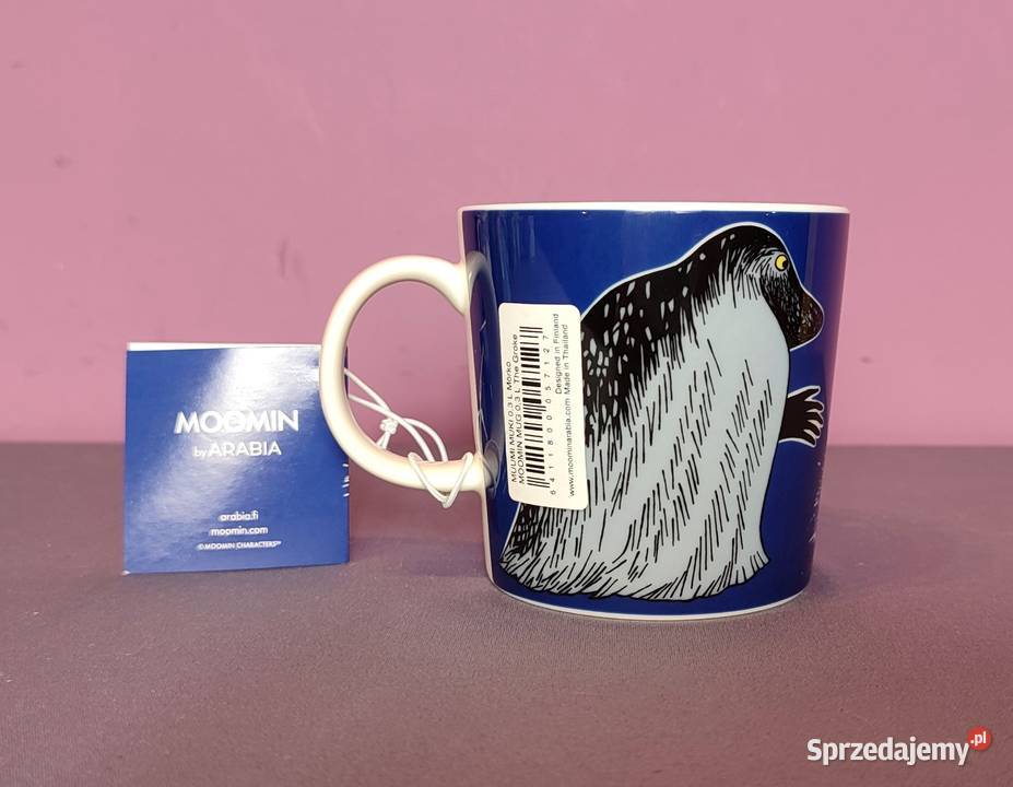 MUMINKI kubek Moomin Arabia Finland z naklejką i Kubki Zastawa stołowa Jasień