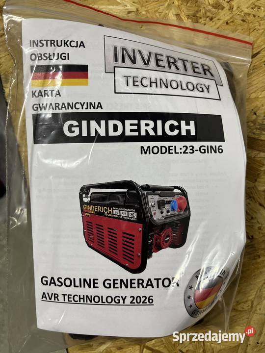 Agregat prądotwórczy GINDERICH 23GIN6 7kw400v Pasłęk