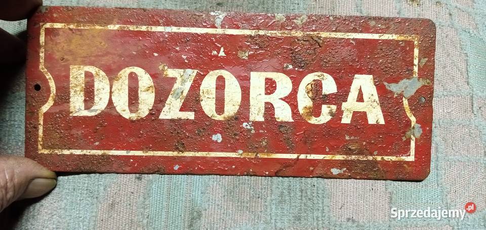 Tabliczka informacyjna dozorca Wałbrzych
