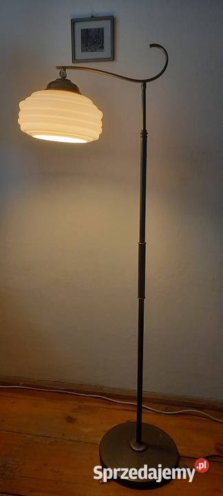 Stara mosiężna lampa podłogowa z ruchomym Skierniewice