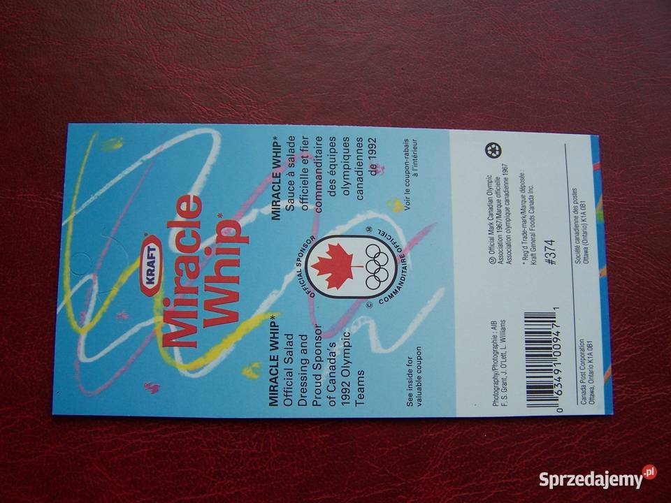 Kanada 1992 MNH Karnet Sport Olimpiada Barcelona Filatelistyka Tychy