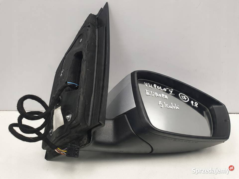 VW Polo V LUSTERKO PRAWE PASAŻERA 6 kabli EUROPA osobowe Janów