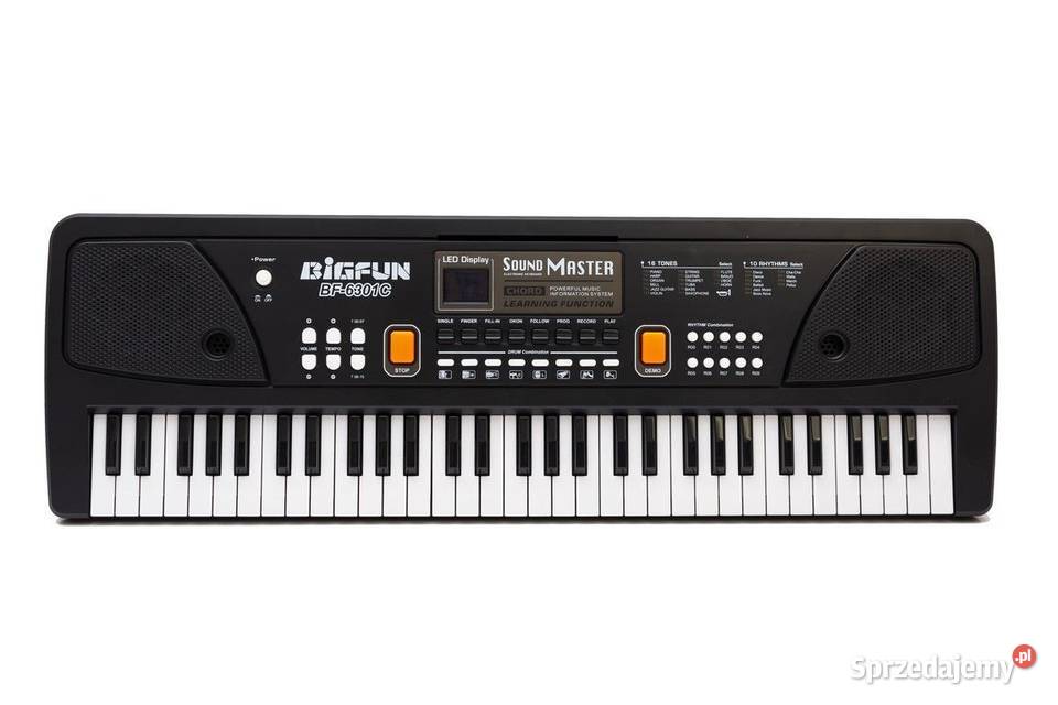 Duże organki pianinko keyboard z mikrofonem 61 wielkopolskie Poznań
