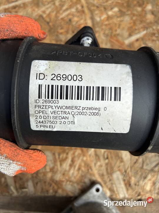 Przepływomierz Powietrza Opel Vectra C 20 Części samochodowe Wisznice