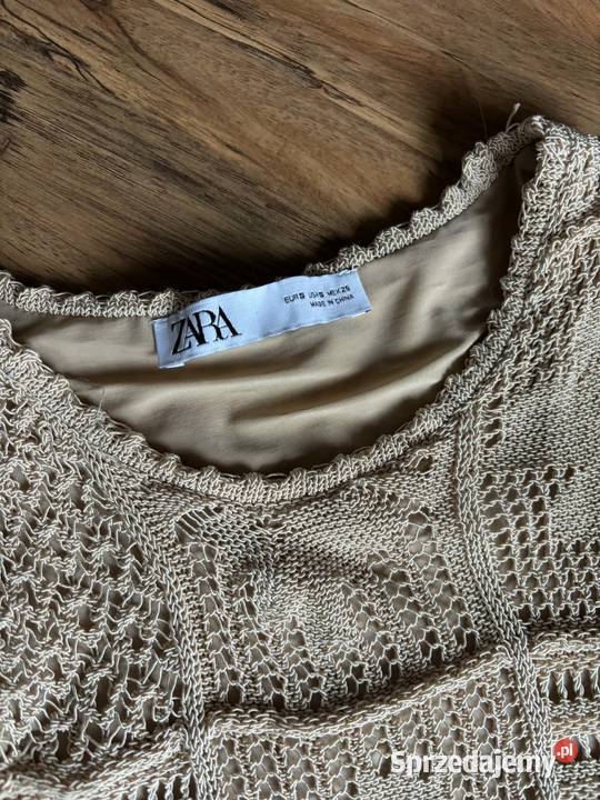 Używana beżowa sukienka firmy Zara rozmiar S Sandomierz