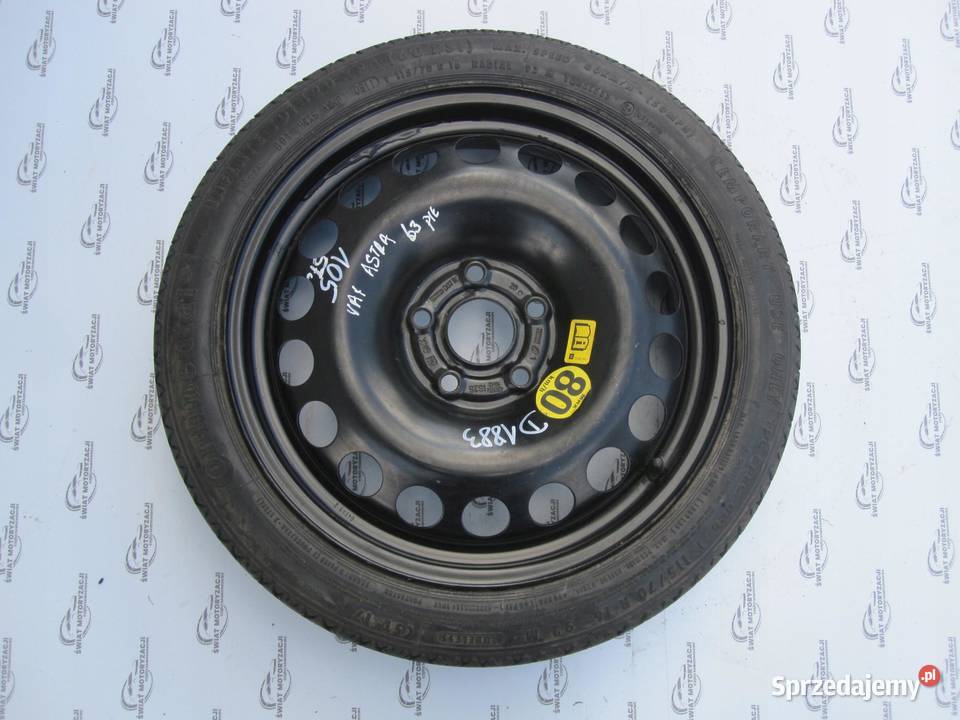 OPEL ASTRA J K koło dojazdowe 1157016 92M 5x105 Koła dojazdowe