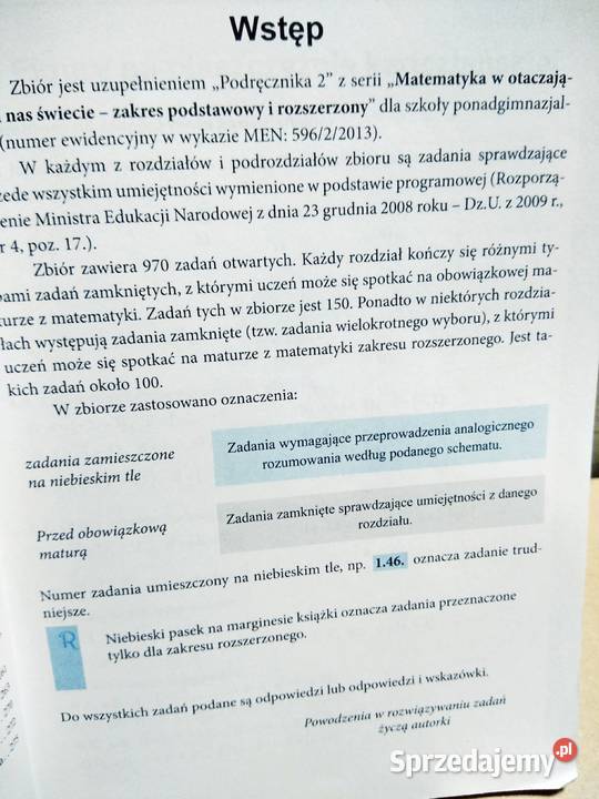 Zbiór zadań rozszerzenie 2 Podkowa używane Warszawa