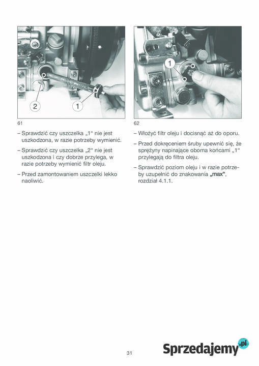 Hatz diesel 1B20v 1B30v 1B40v 1B50 v instrukcja Stalowa Wola