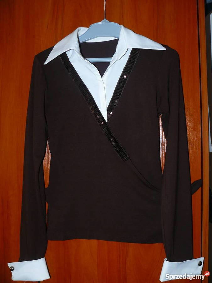 Elegancka brązowa bluzka Rozmiar 34(XS) Wrocław sprzedam