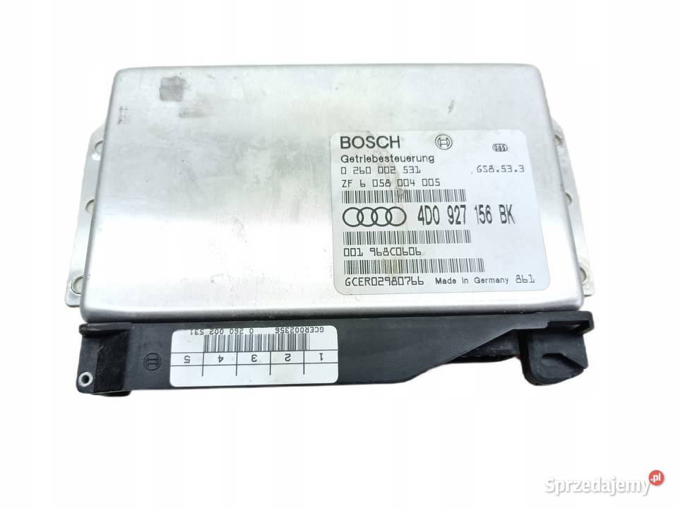 AUDI A8 D2 STEROWNIK SKRZYNI BIEGÓW 4D0927156BK Skrzynie biegów automatyczne Przemęt