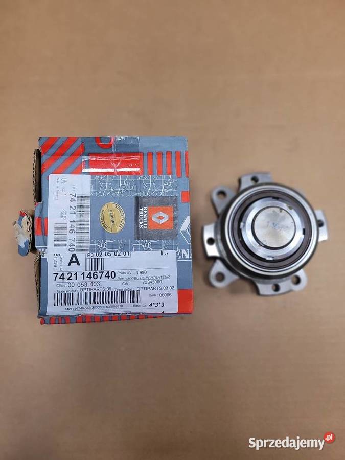 Piasta wspornik wentylatora Renault Volvo Mińsk Mazowiecki