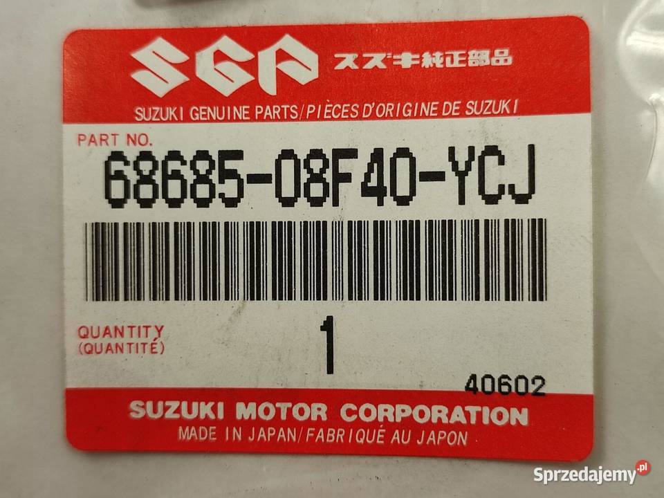 NAKLEJKA GSXF NA PRAWY BOCZEK SUZUKI GSX600F Motoryzacja lubelskie