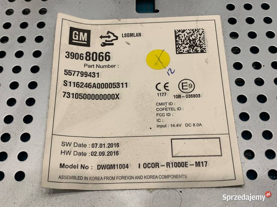 RADIO OPEL CORSA E 39068066 ODTWARZACZ