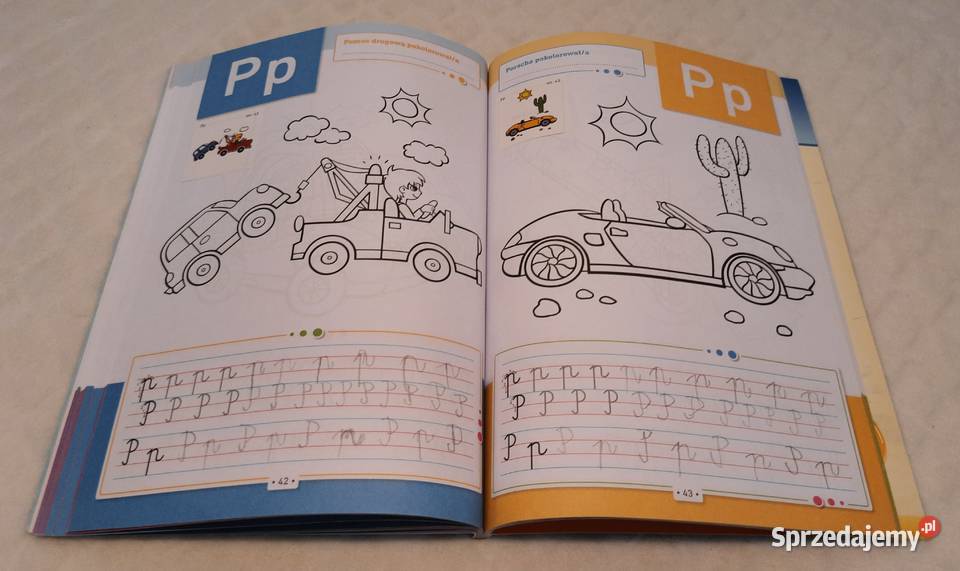 Pisanie literek z Pojazdami Greg Kolorowanki Czeladź
