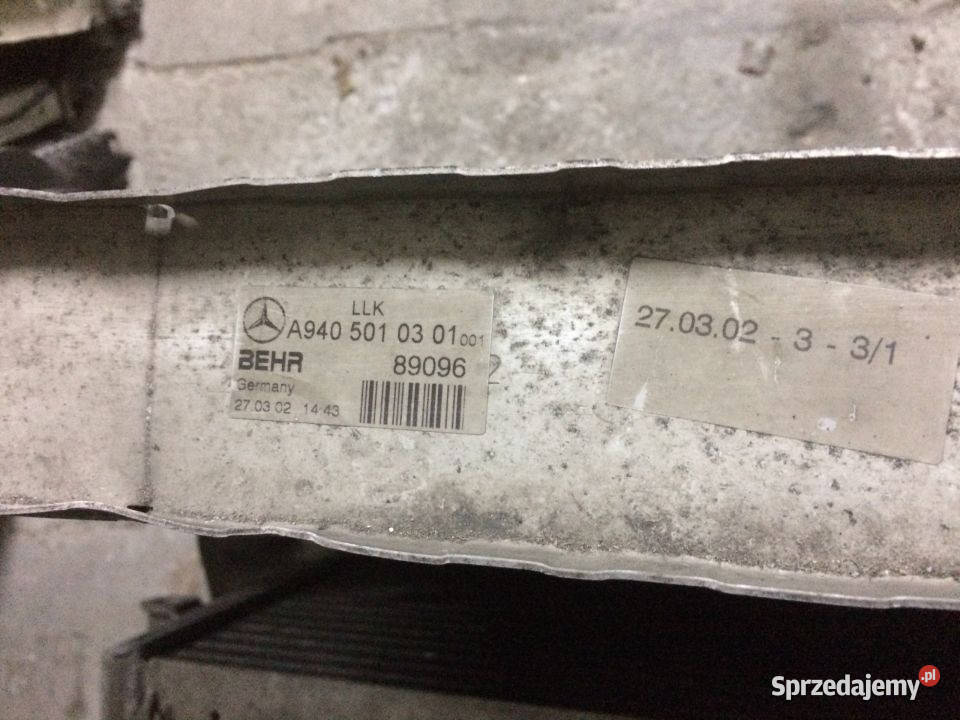 Intercooler Axor 9405010301 BEHR 89096 lubuskie Maszewo