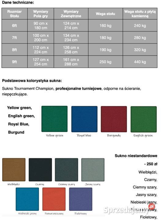 stół bilardowy Wiktor 6 ft z akcesoriami na Mikołajki