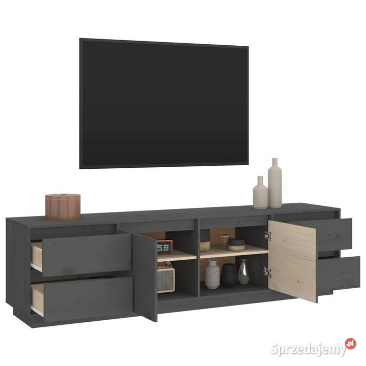 Szafka pod telewizor szara 176x37x475 lite