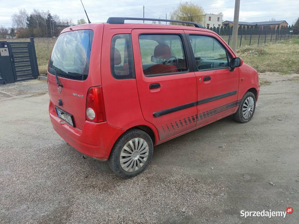 Opel Agila 12 benzyna 2002Stan Aktualne opłaty 75KM Aleksandrów Łódzki