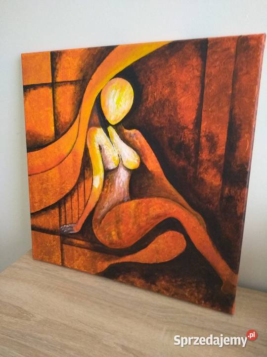 Obraz ręcznie malowany 40x40 sprzedam