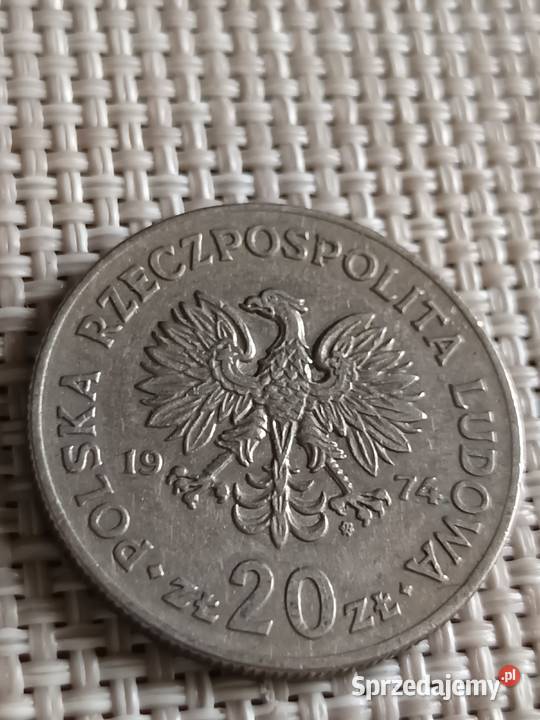Sprzedam monete 20 zl 1974 rNowotko