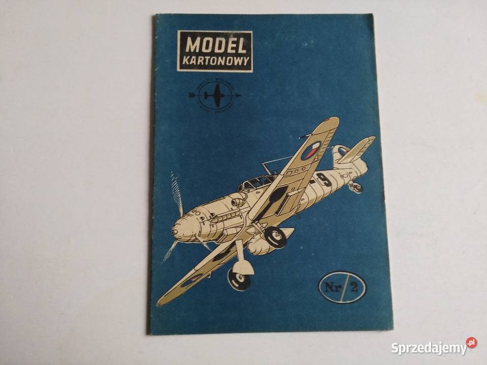 Model kartonowy Samolot myśliwski II wojny Dąbrowa Górnicza
