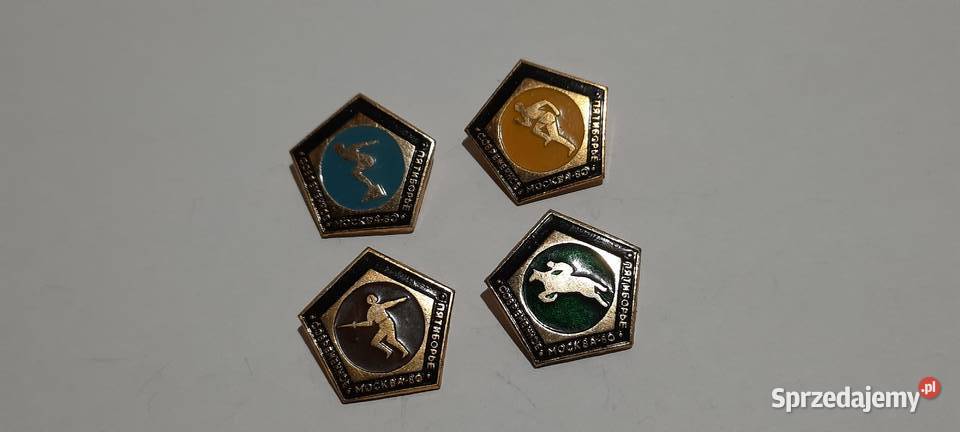 odznaki 4 Olimpiada Moskwa 1980 Rosja ZSRR 11 Warszawa