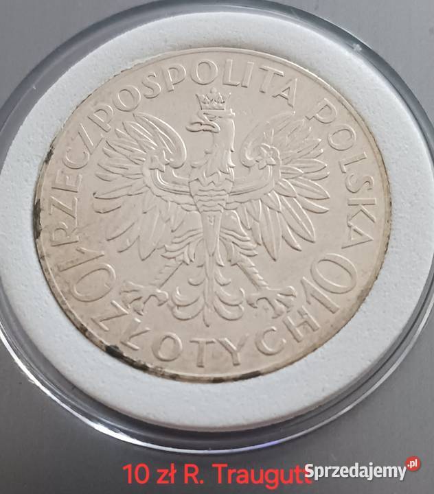 10 Romuald Traugutt 1933 r Oryginał Super stan Numizmatyka Konin
