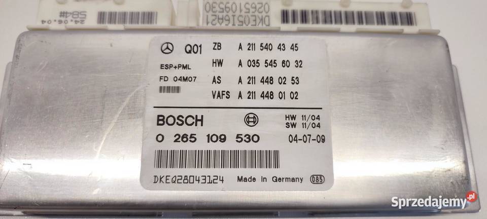 MERCEDES W211 MODUŁ STEROWNIK ESP A2115404345 dolnośląskie