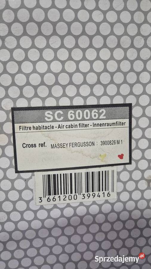 SC60062 HIFI Filtr Kabinowy Zamość