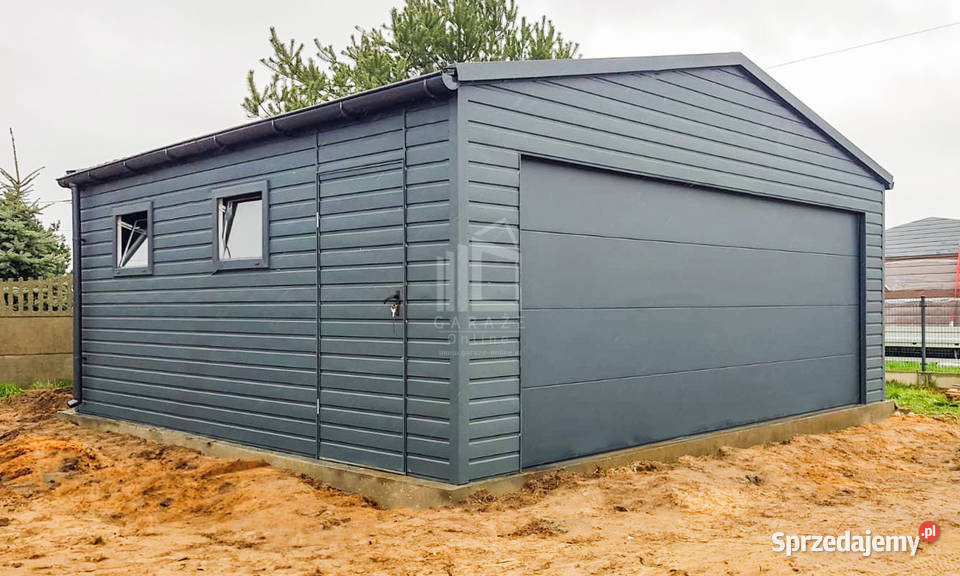 Garaż blaszany 6x6m Brama segmentowa drzwi 2x 714zł/m2 Sprzedaż kujawsko-pomorskie Bydgoszcz
