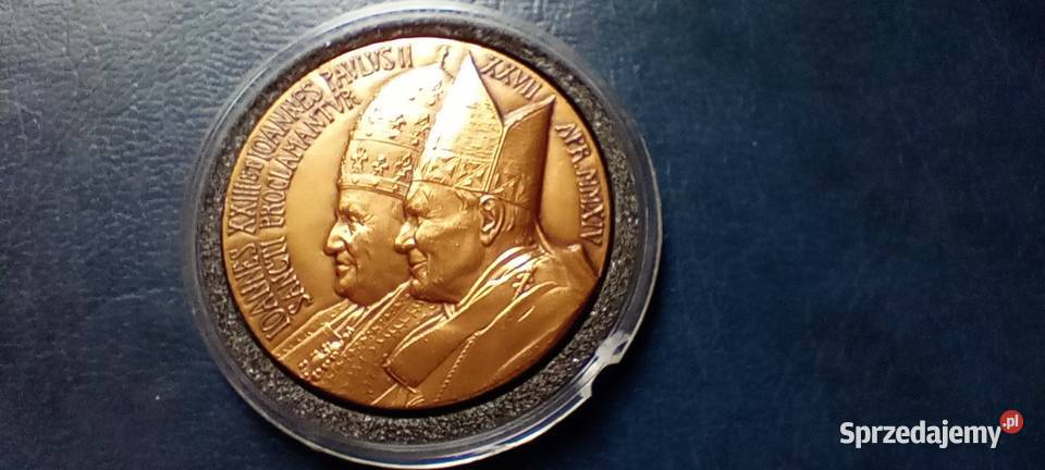 Stare monety Medal Kanonizacja Jan 23 i Jan Lesko