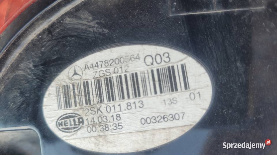 MERCEDES VITO W447 LAMPA TYŁ LEWA LED Ruda Śląska