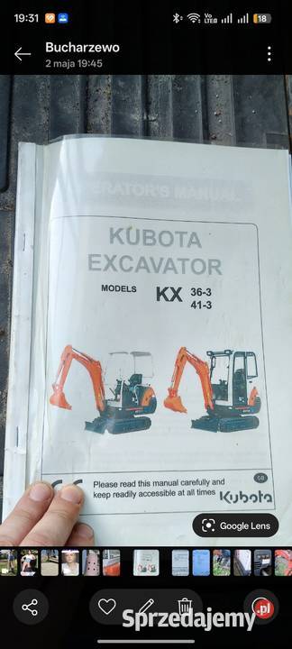 Koparka kubota Izdebno