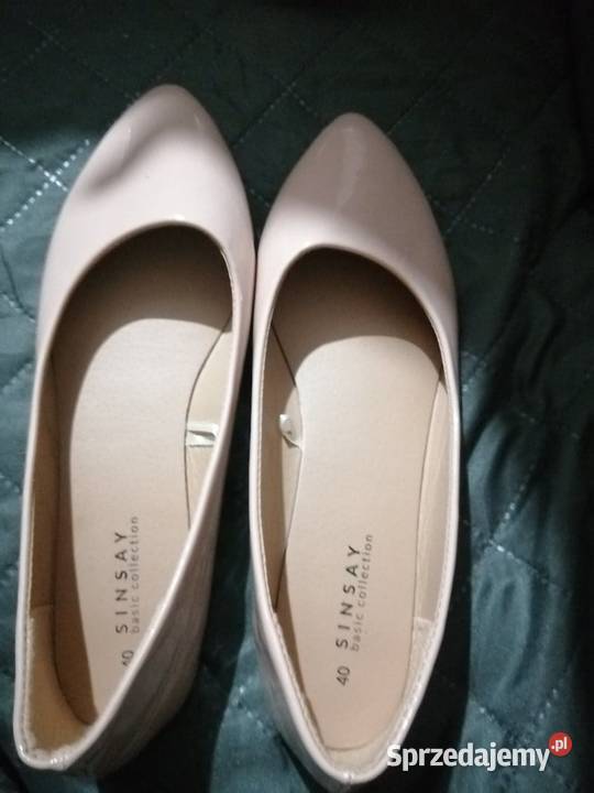Damskie Kremowe Balerinki Sinsay Rozmiar 40 lubuskie Drezdenko