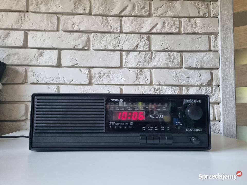Radio zegar UNITRA DIORA RE 331 UNIKAT sprawne Solnica sprzedam