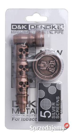 Lufka Metalowa z Motywem Czaszek Młynek 5 Sitek