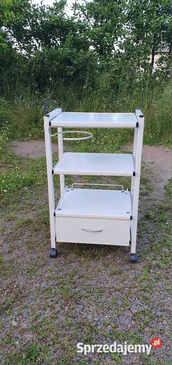 Stolik pomocniczy na kółkach Biomak z szufladą Kraków