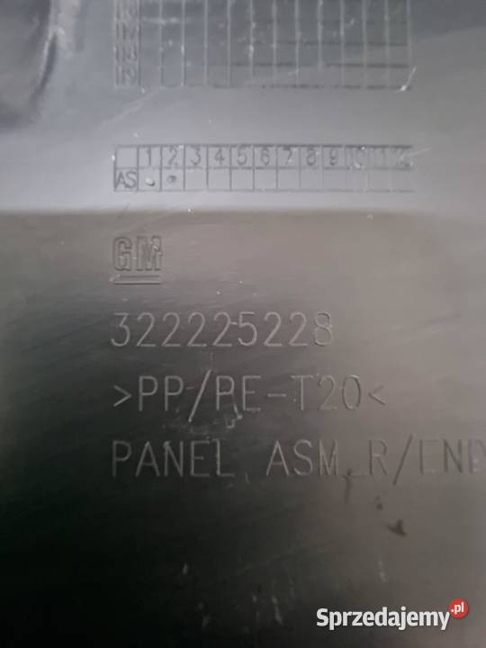 osłona pasa tył Opel Astra J GTC 322225228