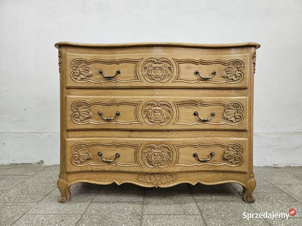 Francuska dębowa komoda ludwikowska z szufladami Nowy Sącz sprzedam