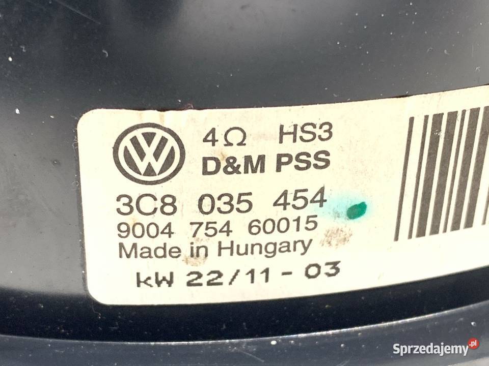 GŁOŚNIKI KOMPLET VW PASSAT B7 3C8035454 Kombi Sprzęt audio fabryczny podkarpackie