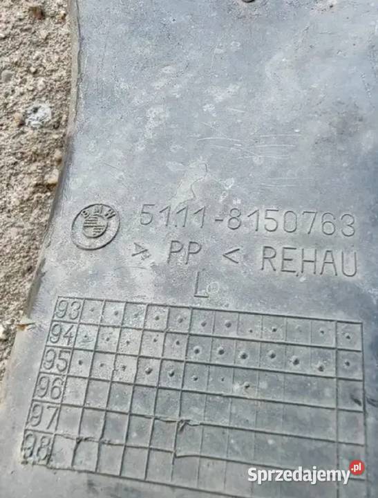 Wlot powietrza na tarcze hamulcowe BMW E38 lewy osobowe Żory