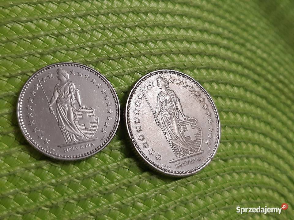 zestaw dwóch monet Szwajcarii Łomża sprzedam
