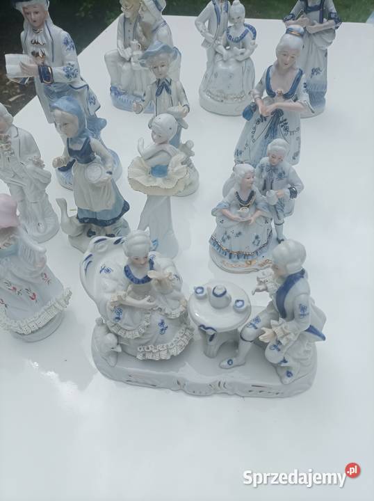 Figurki porcelanowe komplet Sterdyń