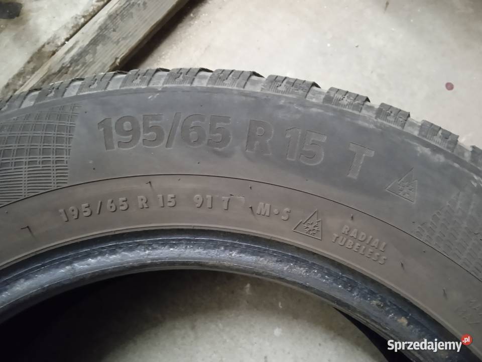 Opony Continental Winter Contact 19565 R15 4 sprzedam
