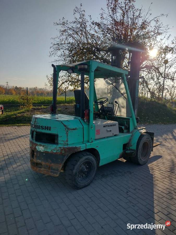 Wózek widłowy Mitsubishi diesel 5 ton udźwigu Sośno