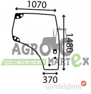 84280178 87560791 82027356 SZYBA DRZWI RH CNH Wichrów
