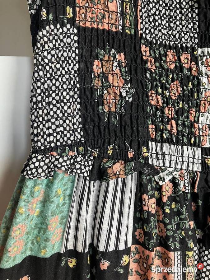 Nowa długa bawełniana sukienka Urban Outfitters Nisko